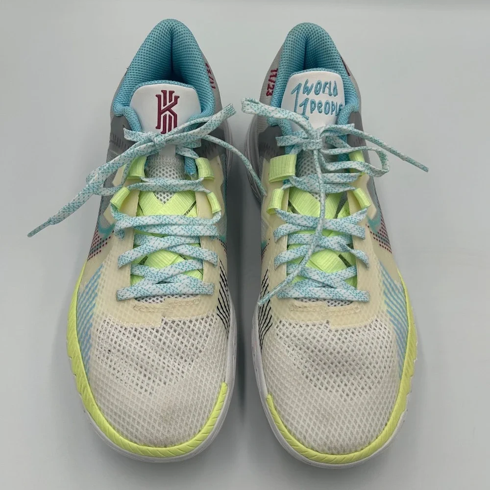 Nike Kyrie Flytrap 5 1 World 1 People White Lime Glow CZ4100-102‎ Mens 6.5